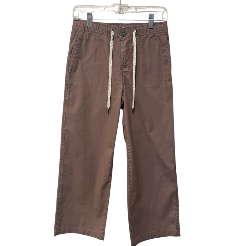 Vuori The Rise The Shine ripstop wide leg crop pants size small